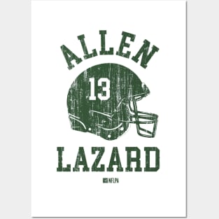 Allen Lazard Green Bay Helmet Font Posters and Art